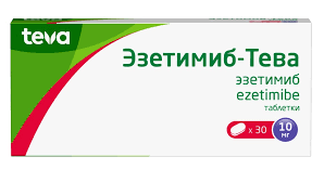 Эзетимиб-Тева, 10 мг, таблетки, 30 шт. фото