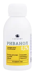 Риванол для ухода за поврежденной кожей, 0.1%, жидкость, 100 мл, 1 шт. фото