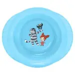 Мама Тама Тарелка пластиковая глубокая на присоске, 1 шт, голубого цвета, для детей с 6 месяцев, арт. МТ/041 фото