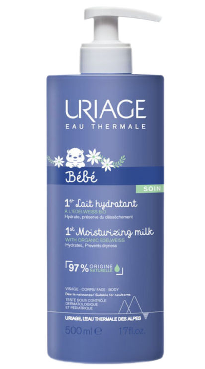 Uriage Bebe первое увлажняющее молочко для детей и новорожденных, молочко, 500 мл, 1 шт. фото