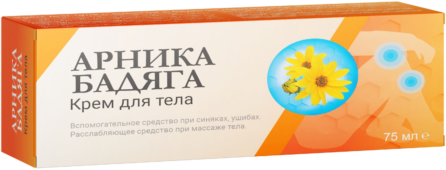 Простой Рецепт Крем для тела Арника и Бадяга, крем для наружного применения, 75 мл, 1 шт. фото