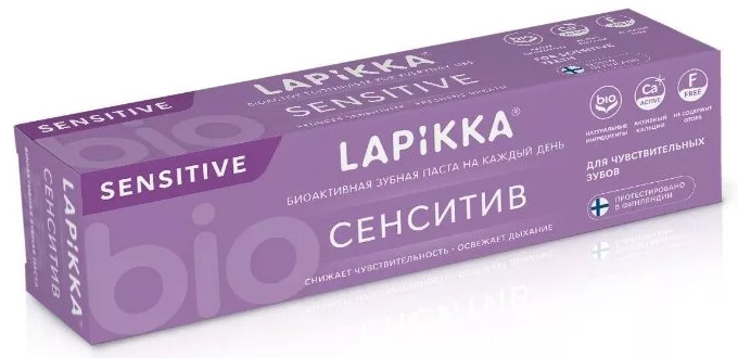 Lapikka Sensitive Зубная паста для чувствительных зубов, паста зубная, 94 г, 1 шт. фото