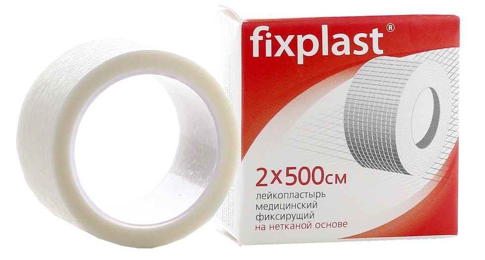 Fixplast Лейкопластырь фиксирующий, 2 см х 500 см, лейкопластырь, 1 шт, нетканая основа фото