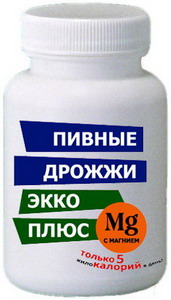 Пивные дрожжи Экко Плюс с магнием, 0.45 г, таблетки, 100 шт. фото