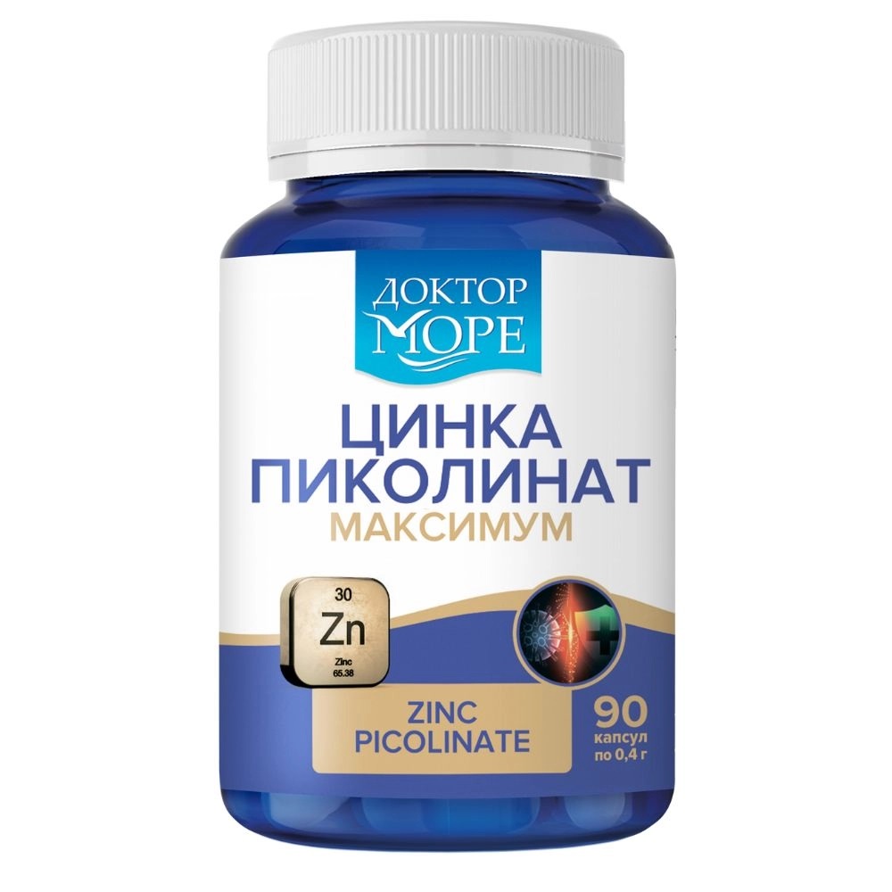 Доктор Море Цинка пиколинат максимум, 400 мг, капсулы, 90 шт. фото
