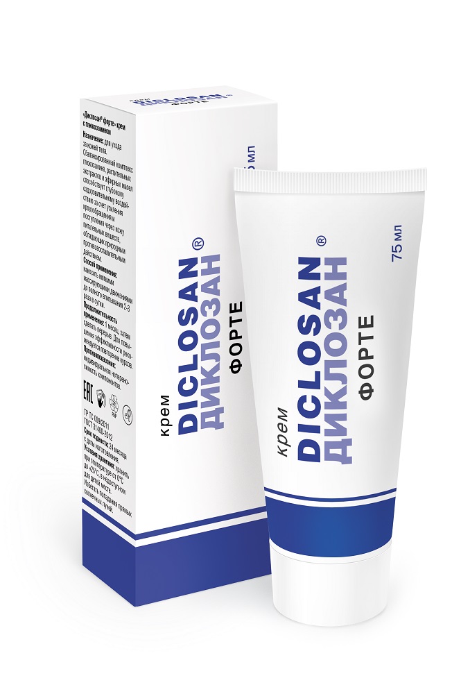 Диклозан форте крем, крем для наружного применения, 75 мл, 1 шт. фото