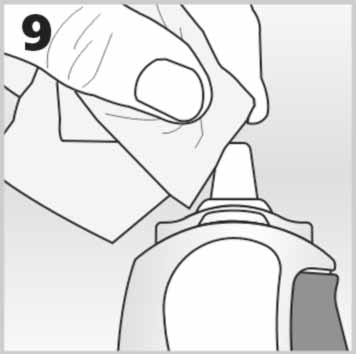 Инструкция по применению Авамис, 27.5 мкг/доза, 120 доз, спрей назальный дозированный, 1 шт. - схема 9