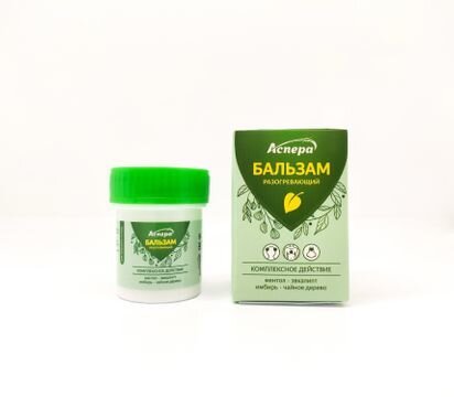 Аспера Бальзам разогревающий, бальзам для тела, 20 г, 1 шт. фото