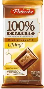 Победа Чаржед шоколад молочный лифтинг, 100 г, 1 шт. фото