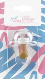 Lubby Пустышка латексная со скошенным соском, 0+ мес, 1 шт, арт. 23817 фото