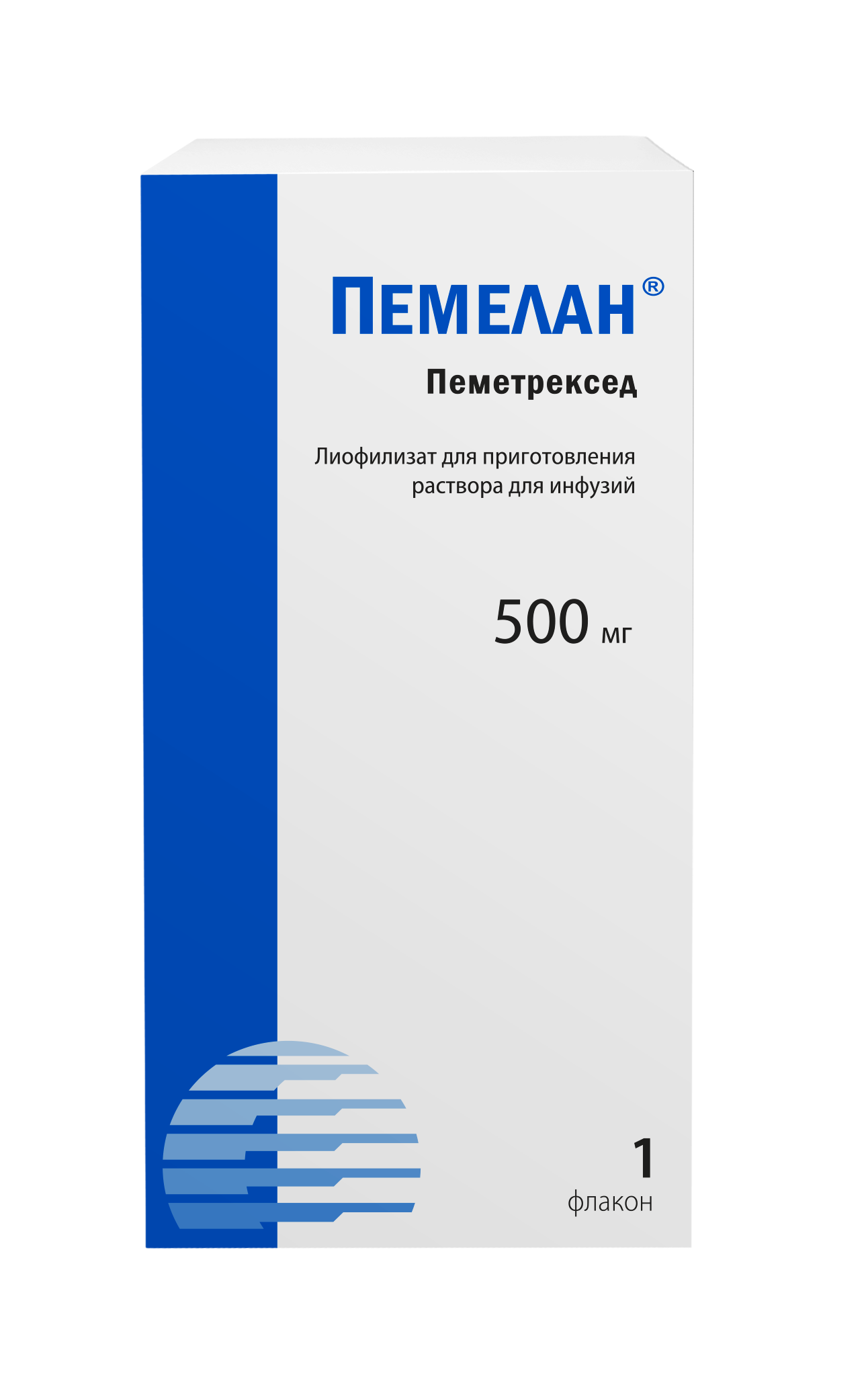 Пемелан, 500 мг, лиофилизат для приготовления раствора для инфузий, 1 шт. фото