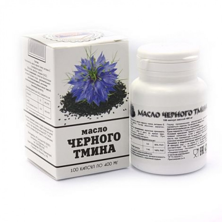 Масло черного тмина, 400 мг, капсулы, 100 шт. фото