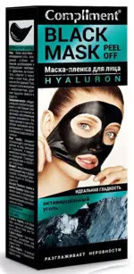 Compliment Black Mask Hyaluron маска-пленка для лица, маска для лица, 80мл, 1 шт. фото 1