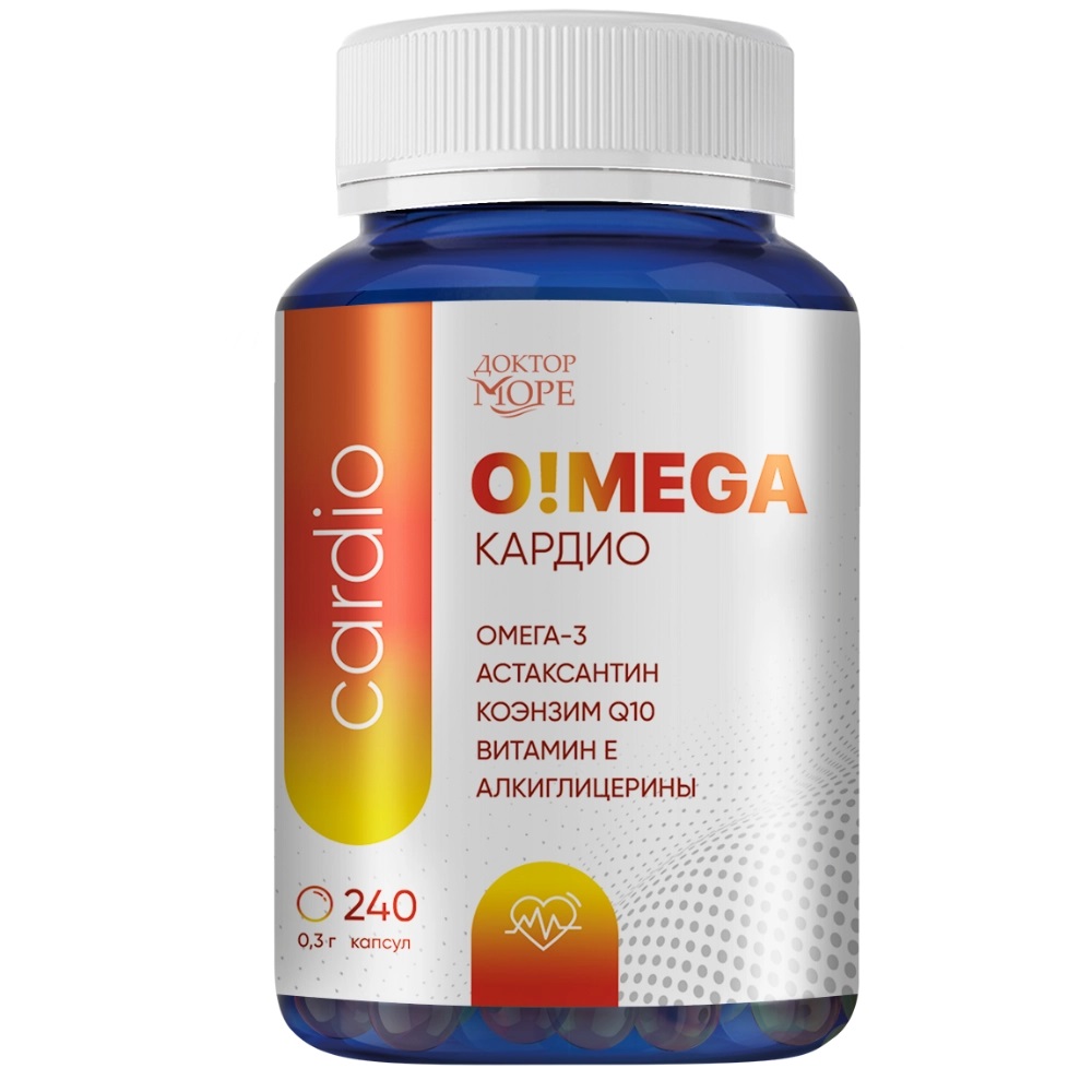 Доктор море Омега Кардио, 300 мг, капсулы, 240 шт. фото