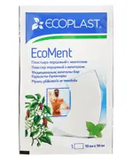 Ecoplast EcoMent Пластырь перцовый с ментолом, 10 см х 18 см, пластырь медицинский, 1 шт. фото