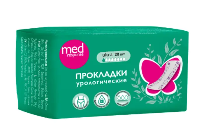 Medresponse Ultra Прокладки урологические, прокладки урологические, 28 шт. фото