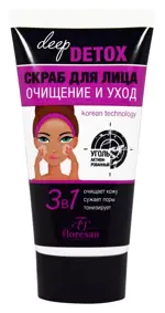 Floresan deep detox скраб для лица, скраб, 150 мл, 1 шт, Ф-19 фото