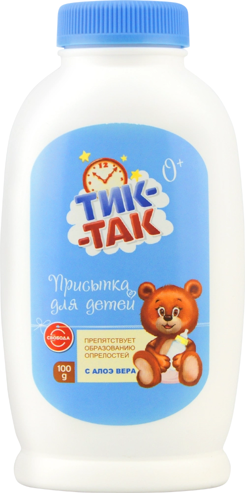 Тик-Так присыпка детская  с алоэ вера, присыпка, 100 г, 1 шт. фото