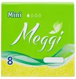 Meggi Mini, тампоны женские гигиенические, 8 шт, 1 капля фото