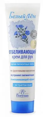 Floresan Белый лен отбеливающий крем, крем, 100 мл, 1 шт, для рук фото