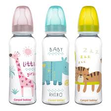 Canpol Africa Бутылочка с узким горлышком и силиконовой соской, 250 мл, 1 шт, цвет в ассортименте, 12+ мес, арт. 59/200 фото