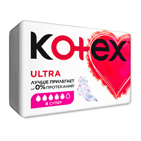 Kotex ultra super, прокладки гигиенические, 8 шт, поверхность сеточка фото