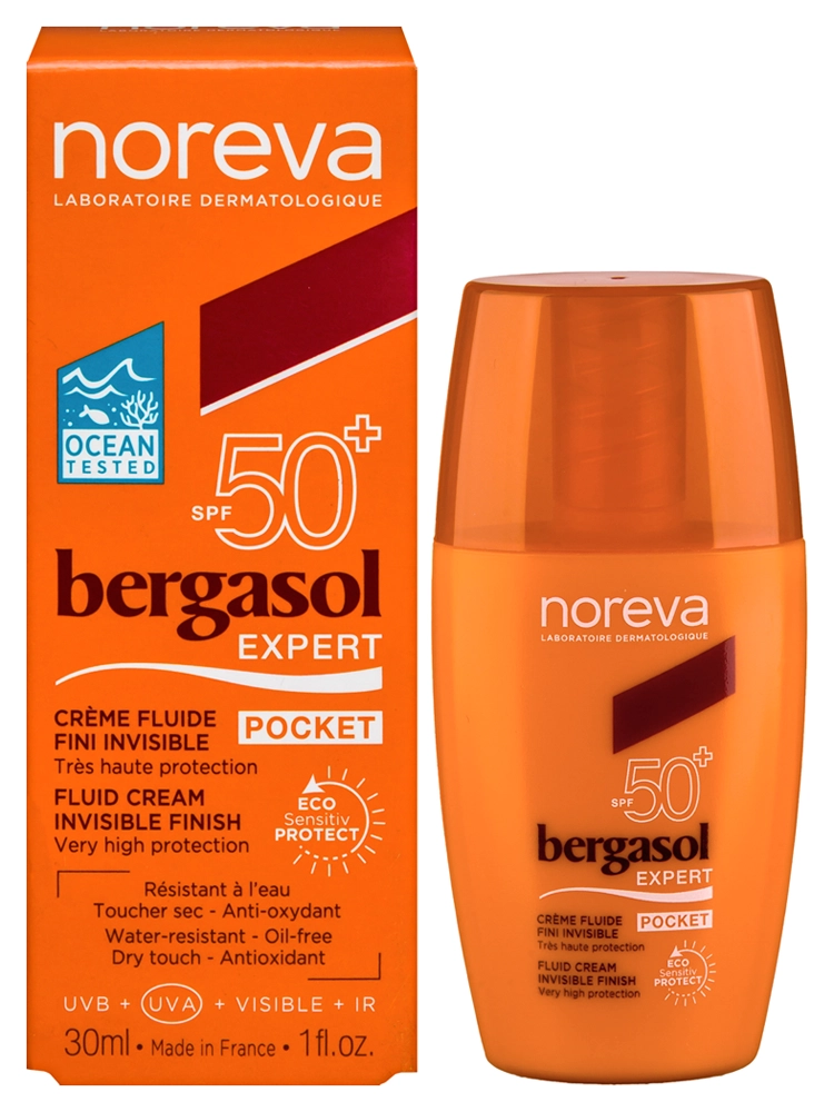 Noreva Bergasol эксперт крем легкий солнцезащитный, крем, 30 мл, 1 шт, SPF 50+ фото