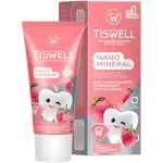 Tiswell nano mineral зубная паста реминерализующая с наногидроксиапатитом детская, зубная паста, 60 г, 1 шт, клубника со сливками, без фтора, от 1 года фото
