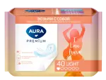 Aura premium light Прокладки ежедневные, прокладки гигиенические, 40 шт, ультратонкие фото 