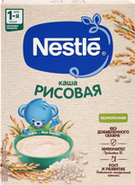 Nestle каша безмолочная рисовая с бифидобактериями, каша, 200 г, 1 шт. фото