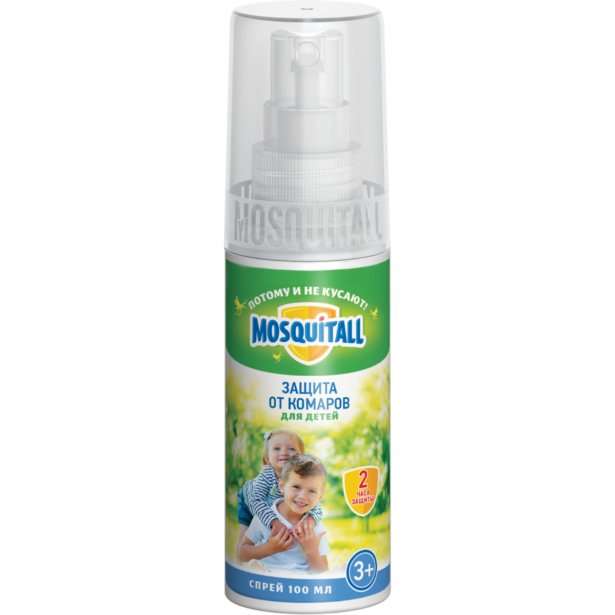 Mosquitall нежная защита для детей, спрей, 100 мл, 1 шт, на кожу фото