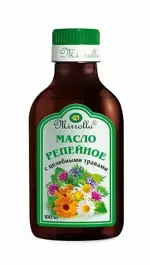 Mirrolla Репейное масло с целебными травами, масло, 100 мл, 1 шт. фото