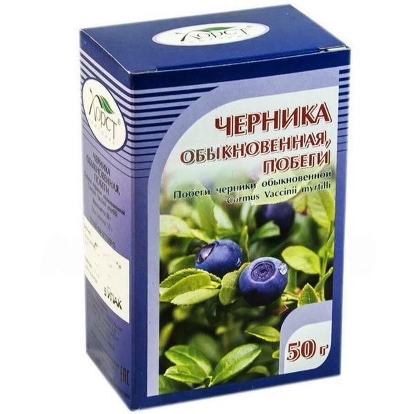 Черника побеги, фиточай, 50 г, 1 шт. фото