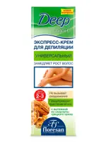 Floresan Deep depil Экспресс-крем для депиляции, крем-депилятор, 100 мл, 1 шт, универсальный, арт. Ф-122-N фото