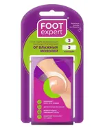 Foot Expert пластырь гидроколлоидный от влажных мозолей, 2.9х6 см и 2.2х4.1 см, пластырь, 6 шт. фото 