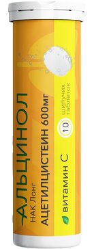 Альцинол, 600 мг, таблетки шипучие, 10 шт. фото 2