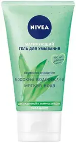 Nivea Гель для умывания матирующий, гель для лица, 150 мл, 1 шт, с морскими водорослями фото