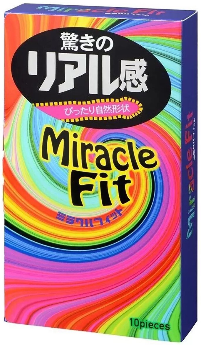 Sagami Miracle Fit презервативы ультратонкие цветные, презервативы, 10 шт. фото