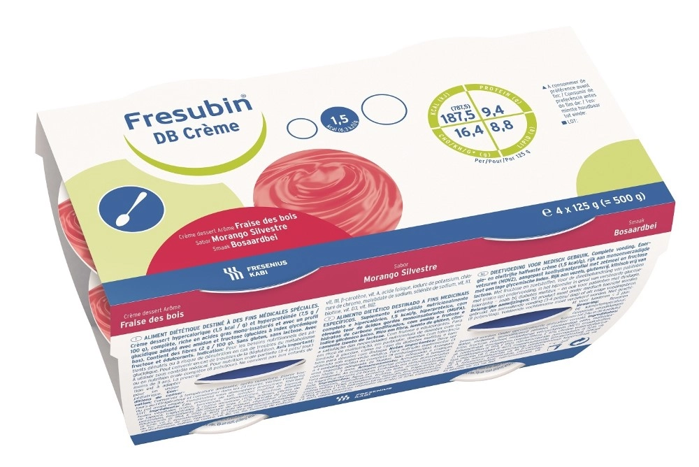 Фрезубин диабет крем, смесь, 125 г, 4 шт, земляника фото
