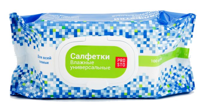 Prosto Салфетки влажные универсальные, салфетки влажные, 100 шт. фото