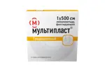 Мультипласт лейкопластырь фиксирующий, 1 см х 500 см, пластырь медицинский, 1 шт, белого цвета, тканевая основа фото