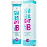 Бинавит Multi B, таблетки шипучие, 20 шт. фото