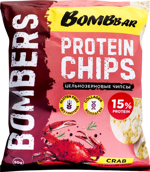 Bombbar Bombers чипсы протеиновые цельнозерновые, чипсы, 50 г, 1 шт, краб фото