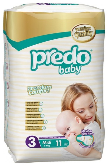 Predo Baby Подгузники детские, 4-9 кг, 11 шт. фото