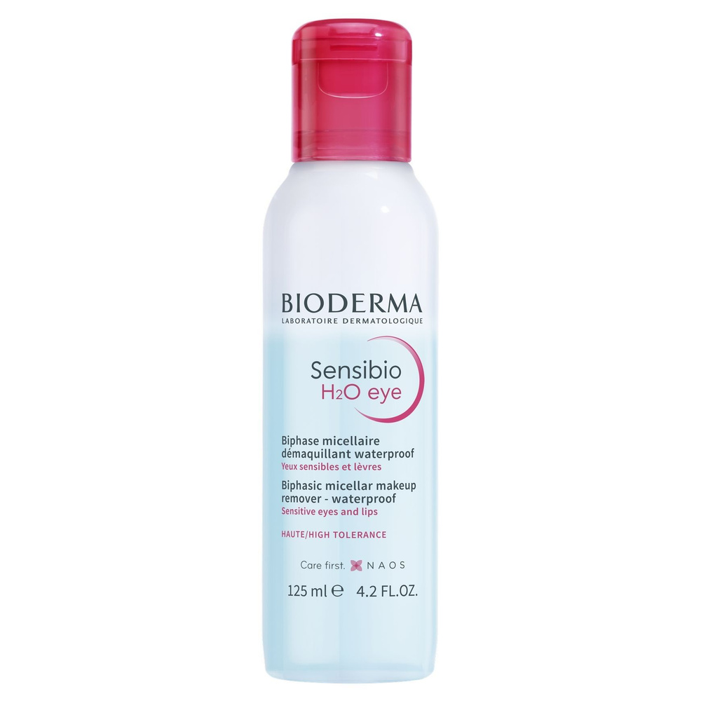 Bioderma Sensibio H2O, мицеллярное средство для очищения глаз и губ, 125 мл, 1 шт. фото