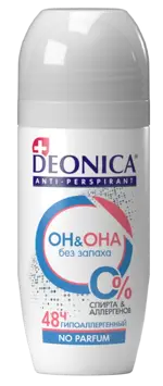 Deonica Он & Она Антиперсперант гипоаллергенный 48ч, ролик, 50 мл, 1 шт, без отдушки фото