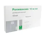 Ропивакаин, 10 мг/мл, раствор для инъекций, 10 мл, 5 шт. фото 