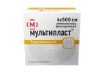 Мультипласт лейкопластырь фиксирующий, 4 см х 500 см, пластырь медицинский, 1 шт, белого цвета, тканевая основа фото 1