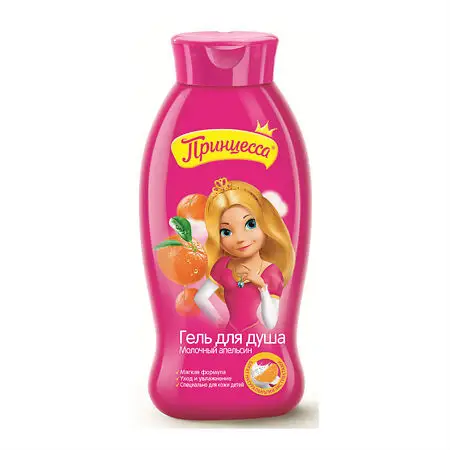 Принцесса гель для душа детский молочный апельсин, гель для душа, 400 мл, 1 шт. фото