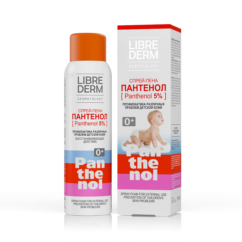 Librederm Пантенол спрей-пена для детей, 5%, спрей-пена, 130 г, 1 шт. фото